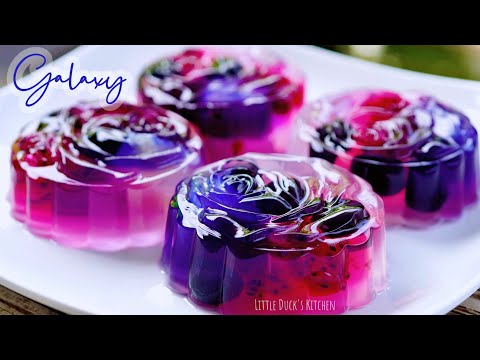 Видео: Галактика Джелли Лунный пирог ❤ (Galaxy Jelly Mooncake)