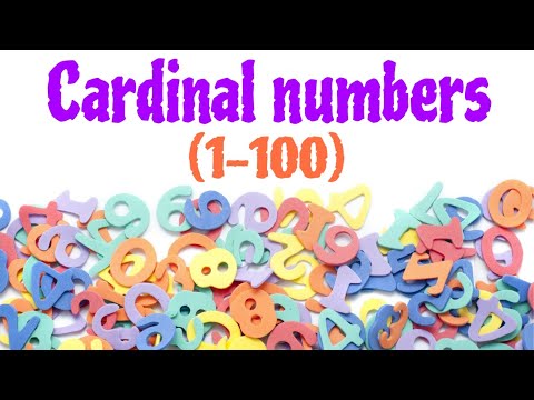 Видео: Learn cardinal numbers (1-100) in English. Учим цифры на английском языке 1-100 #numbers
