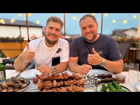 Видео: ШАШЛЫК из ИНДЕЙКИ. МАЛОСОЛЬНЫЕ ОГУРЦЫ. КАРТОШКА НА МАНГАЛЕ В СОЧИ