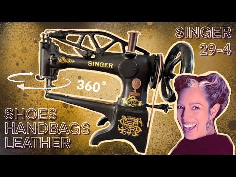 Видео: старинная швейная машинка-сапожник Singer 29-4 "Patcher" (1913 г.) || реставрация и ремонт сапог