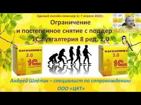 Видео: Ограничение и постепенное снятие с поддержки1С:Бухгалтерия 8 ред. 2.0