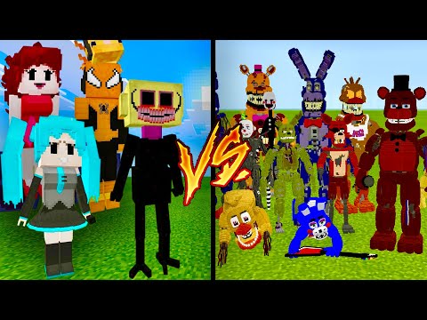 Видео: Friday Night Funkin VS АНИМАТРОНИКИ ФНАФ в МАЙНКРАФТ fnaf minecraft фнф