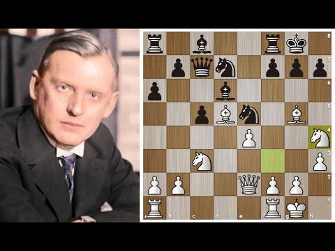 Видео: Александр Алехин: Комбинационная Феерия в Принятом ферзевом гамбите! Шахматы.