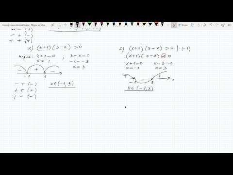 Видео: Нерівності (метод інтервалів) урок 4