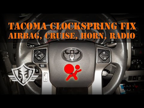 Видео: Toyota Tacoma Gen 2 [2005-2015] Часовая пружина [Clock Spring] Замена спирального кабеля, ремонт ...