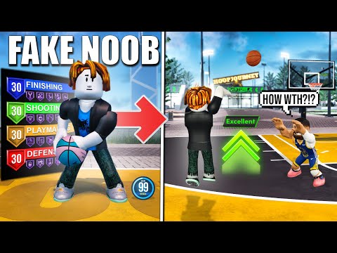 Видео: Я работал под прикрытием, как поддельный нуб, и уничтожил всех в практическом баскетболе