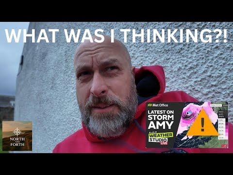 Видео: Столкновение со штормом Эми в Абердиншире.