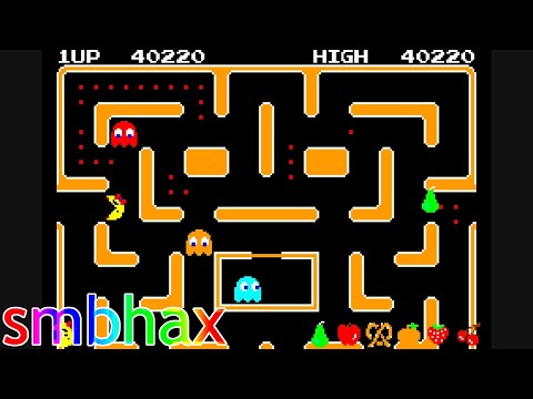 Видео: Ms. Pac-Man (GBA) Режим прокрутки: 59070 очков! (Музей Namco)