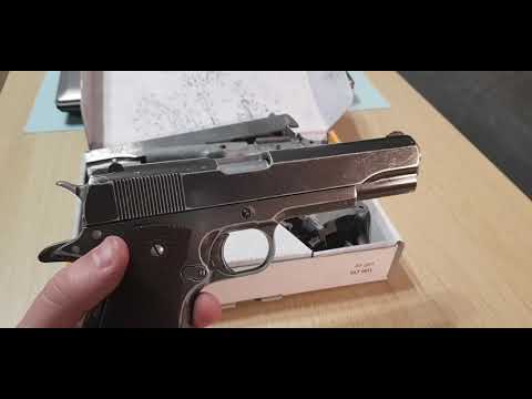 Видео: Мой франкенштейн clt 1911 от gletcher и kwc.Типа обзор.