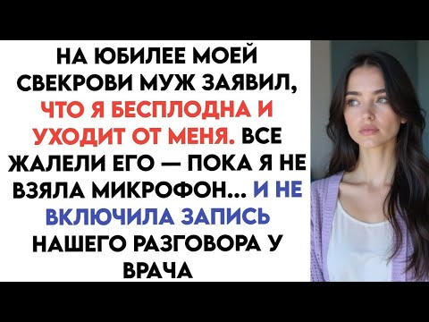 Видео: Муж заявил, что я не могу иметь детей, но визит в больницу заставил всех замолчать...