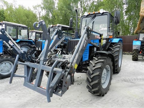 Видео: Мтз 920.2 с погрузчиком Metal-Fach Т 219/2 (джст)