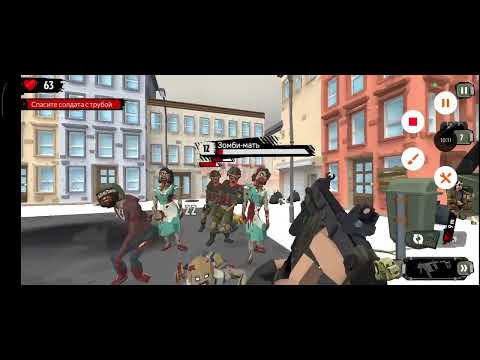 Видео: Первый босс во 2 городе, прохождение игры The walking zombie 2, часть 3