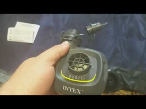 Видео: Обзор электрического насоса INTEX для матрасов и лодок