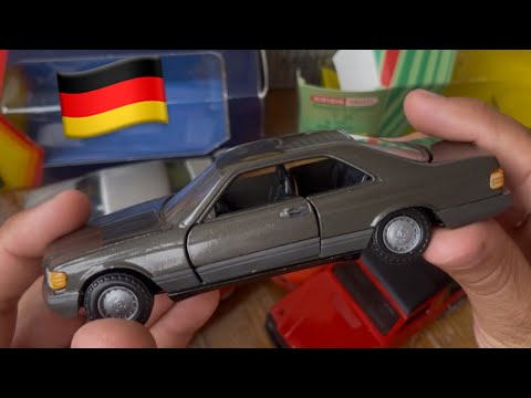 Видео: Пробуем немецкое: модели Schabak, Gama, NZG, Cursor (модели Mercedes, BMW, Audi, Opel)