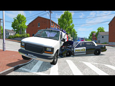 Видео: ЭКСТРЕМАЛЬНАЯ ПОЛИЦЕЙСКАЯ ПОГОНЯ!┃BeamNG.drive