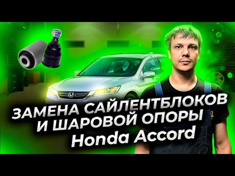 Видео: Замена сайлентблоков и шаровой опоры верхнего рычага Хонда Аккорд