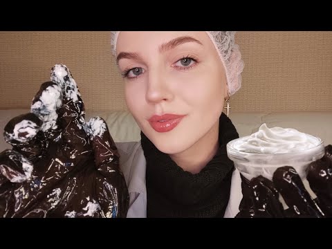 Видео: АСМР Быстрый Массаж Лица в Перчатках с Кремом • ASMR Fast Face Massage with Gloves and Cream