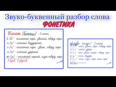Видео: ЗВУКО-БУКВЕННЫЙ РАЗБОР СЛОВА - ЛЕГКО / КАК СДЕЛАТЬ ФОНЕТИЧЕСКИЙ РАЗБОР СЛОВА / ЗВУКИ БУКВЫ
