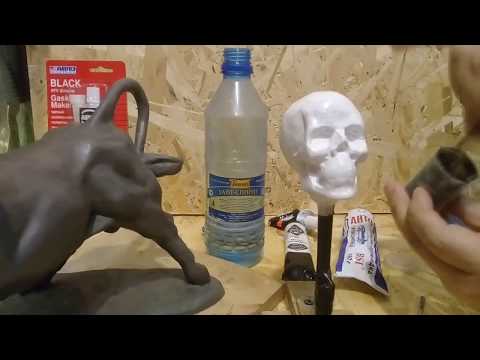 Видео: формовка черепа силиконовым герметиком
