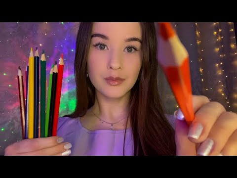 Видео: АСМР Рисую на твоем лице. Звуки карандаша и рта / ASMR I draw a pencil on your face Mouth sounds