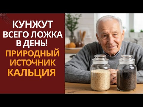 Видео: Как Есть Кунжут, Чтобы Кальций Усваивался и Кости Были Крепкими.. ЛОЖКА В ДЕНЬ — И КОСТИ КРЕПЧЕ !