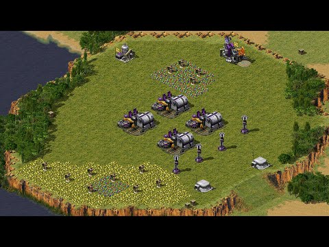 Видео: Red Alert 2 | Месть Юрия | 7 на 1 | Новая карта Hello Kitty от AP Extra Hard AI