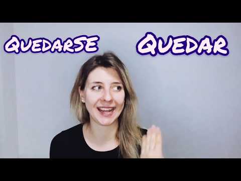 Видео: Вся правда об испанских глаголах: QUEDAR, QUEDARSE