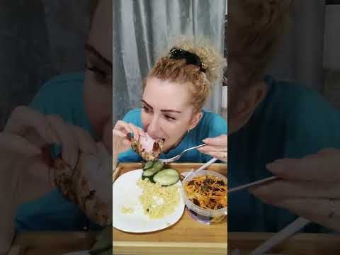 Видео: Мукбанг каша мясо и грибы 