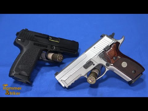 Видео: HK против SIG - - HK USP Compact против Sig Sauer P229
