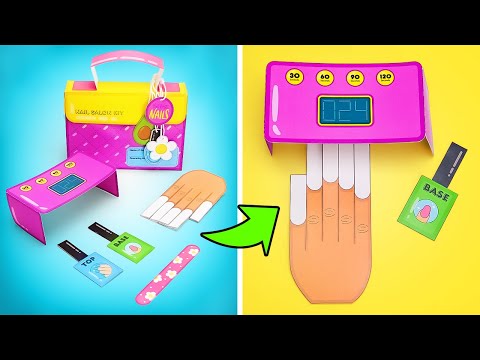 Видео: Крутой набор для маникюра! 💼💅 Замечательные поделки от Сью и Сэма!