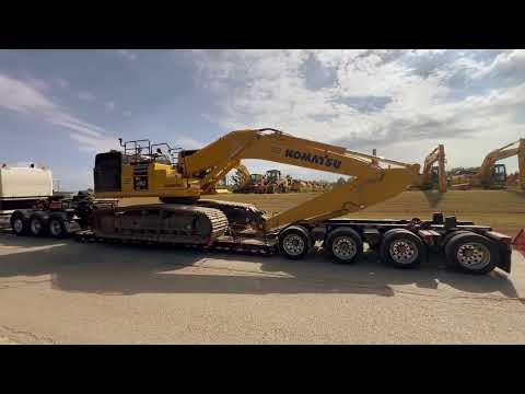 Видео: 189. Канадский ТРАЛЛ 55т Brandt. Komatsu pc 490LC excavator. Вот как я перевозил этот экскаватор?