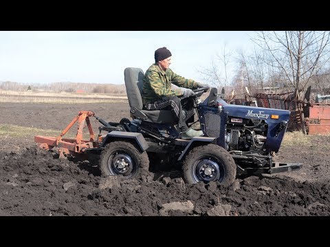 Видео: Вспашка огорода.  Сломал полуось...