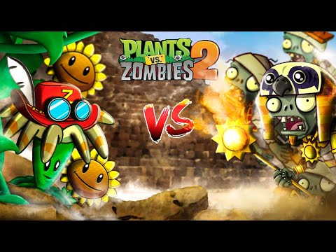 Видео: ЗОМБО - МУМИИ АТАКУЮТ! Битва в ЕГИПТЕ и Начало ПРОХОЖДЕНИЯ Игры Plants vs. Zombies 2 от Cool GAMES