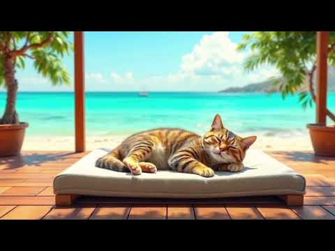 Видео: 🐾 Кот у моря и пение птичек | Cat by the Sea & Birds Singing 🌊