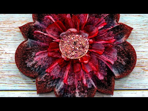 Видео: #1521 Невероятная красная 3D-бумага из смолы в этом удивительном лотке