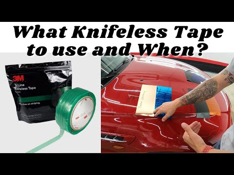 Видео: Как использовать 4 разных типа ленты #KnifelessTape #designline #finishline #precisionline #trili...