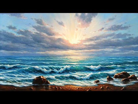 Видео: Морские пейзажи художника Максима Ильина