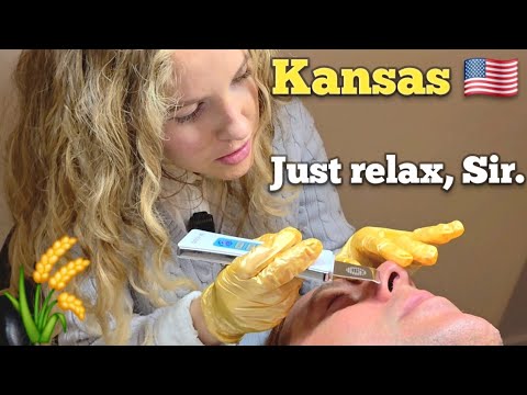 Видео: Девушка из Канзаса сказала: «Расслабься. Не двигайся» (Массаж лица, дермаплан, удаление чёрных то...
