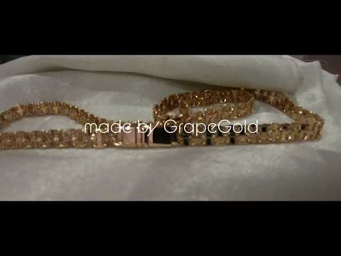 Видео: Мужская цепь" Якорная с перемычками"  в золоте!