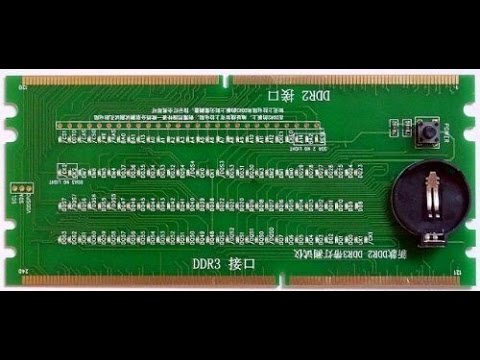 Видео: Видео-урок. Использование тестера DDR слота в ремонте.