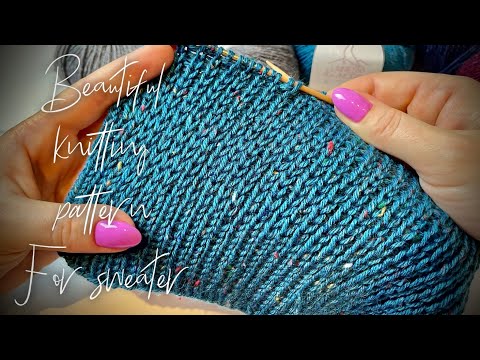 Видео: САМАЯ КРАСИВАЯ ФАБРИЧНАЯ РЕЗИНКА: ПО КРУГУ И ПОВОРОТНЫМИ РЯДАМИ 💥 💥💥/ Beautiful knitting design