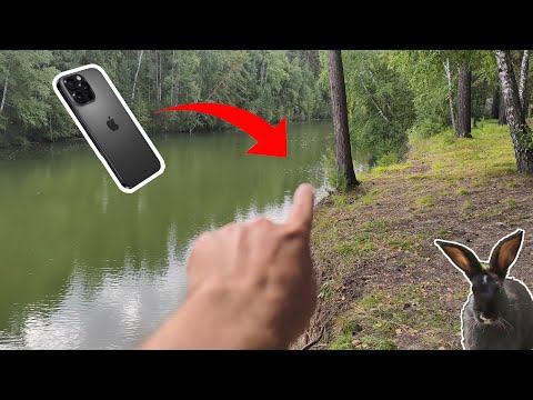 Видео: Iphone и кролики. Подводный поиск.