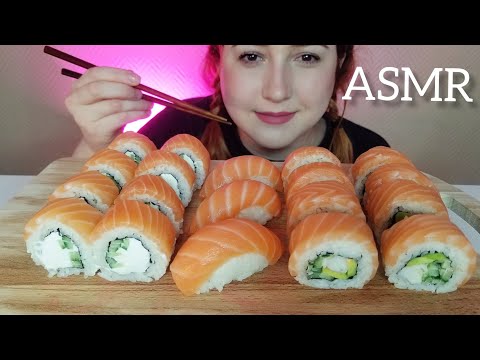 Видео: СУШИ🍣 РОЛЛЫ ЛОСОСЬ ФИЛАДЕЛЬФИЯ КИНГ МУКБАНГ АСМР| SUSHI ROLLS SALMON PHILADELPHIA KING MUKBANG ASMR