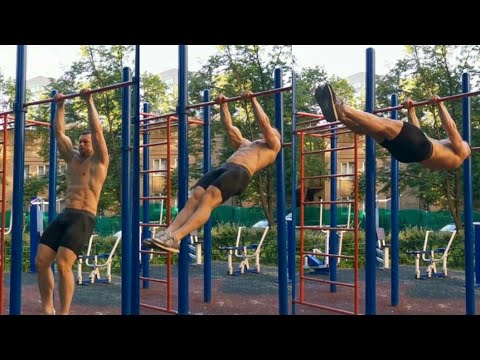 Видео: Мощный пресс, спина, плечи - передний вис: 2 упражнения!