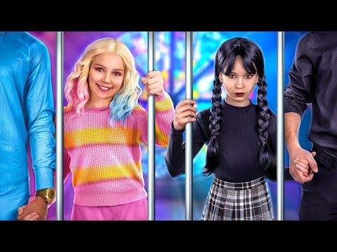 Видео: Венздей Аддамс та Енід – Діти! Заможний Тато Енід Проти Бідного Тата Венздей