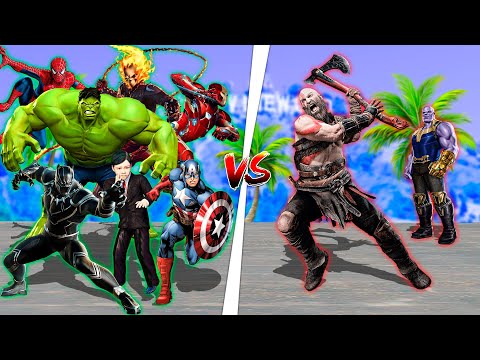 Видео: Супергеройлар Кратосқа қарсы шығуда! (GTA V)