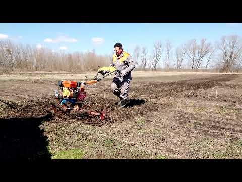 Видео: МОТОБЛОК и АКТИВНЫЕ БОРОНЫ