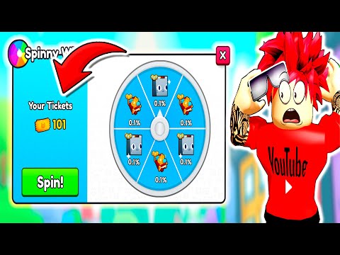 Видео: СОБРАЛ 101 БИЛЕТ И 101 РАЗ КРУТИЛ КОЛЕСО ЧТОБЫ ВЫБИТЬ HUGE PROPELLER CAT В PET SIMULATOR 99 ROBLOX