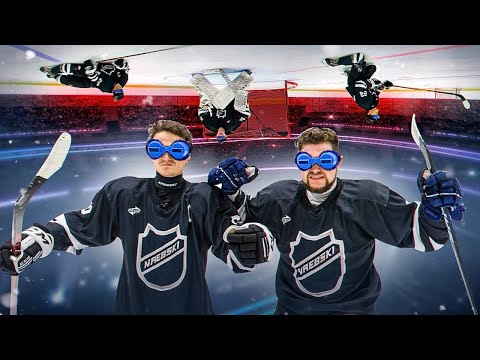 Видео: СЫГРАЛИ В ХОККЕЙ ВВЕРХ НОГАМИ!