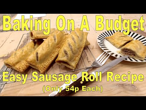 Видео: Простой рецепт рулетов с колбасой (всего 54 пенса за штуку)